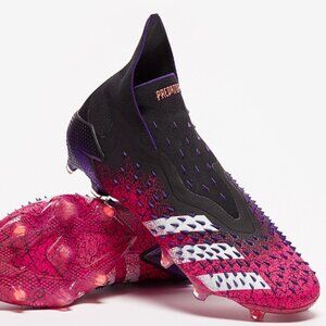 Adidas Predator Freak+ SG Black Shock Pink. Men's Soccer Cleats. Used.
